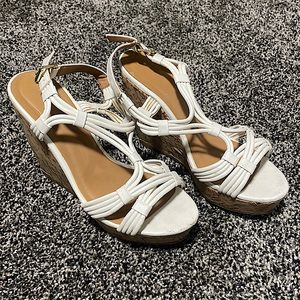 White Sandal Wedges